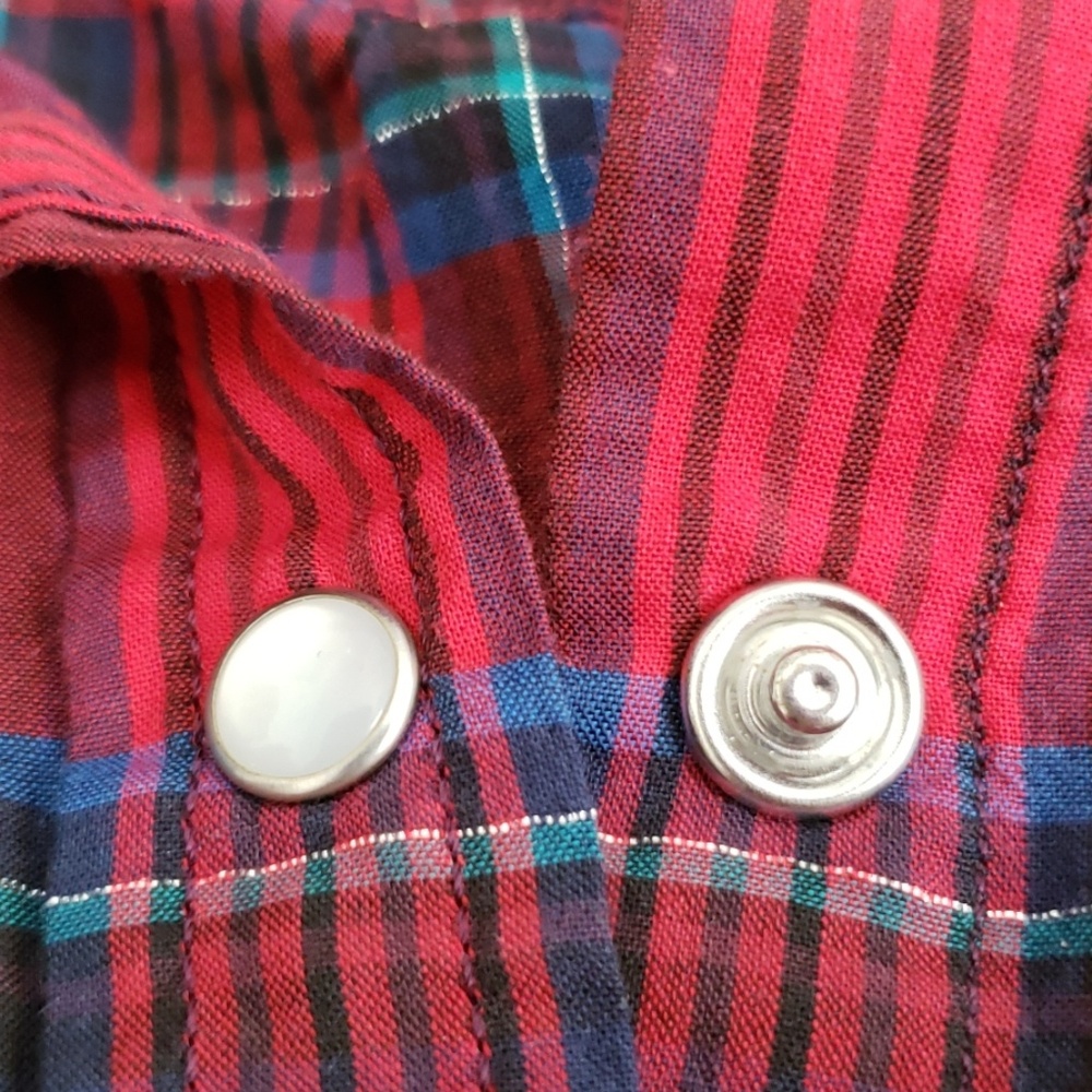 Levi's Red Plaid Shirt - Picture 4 of 5